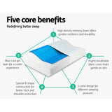 Giselle Bedding Cool Gel Contour Pillows Twin Pack