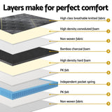 Giselle Bedding 35cm Euro Top Pocket Spring Mattress