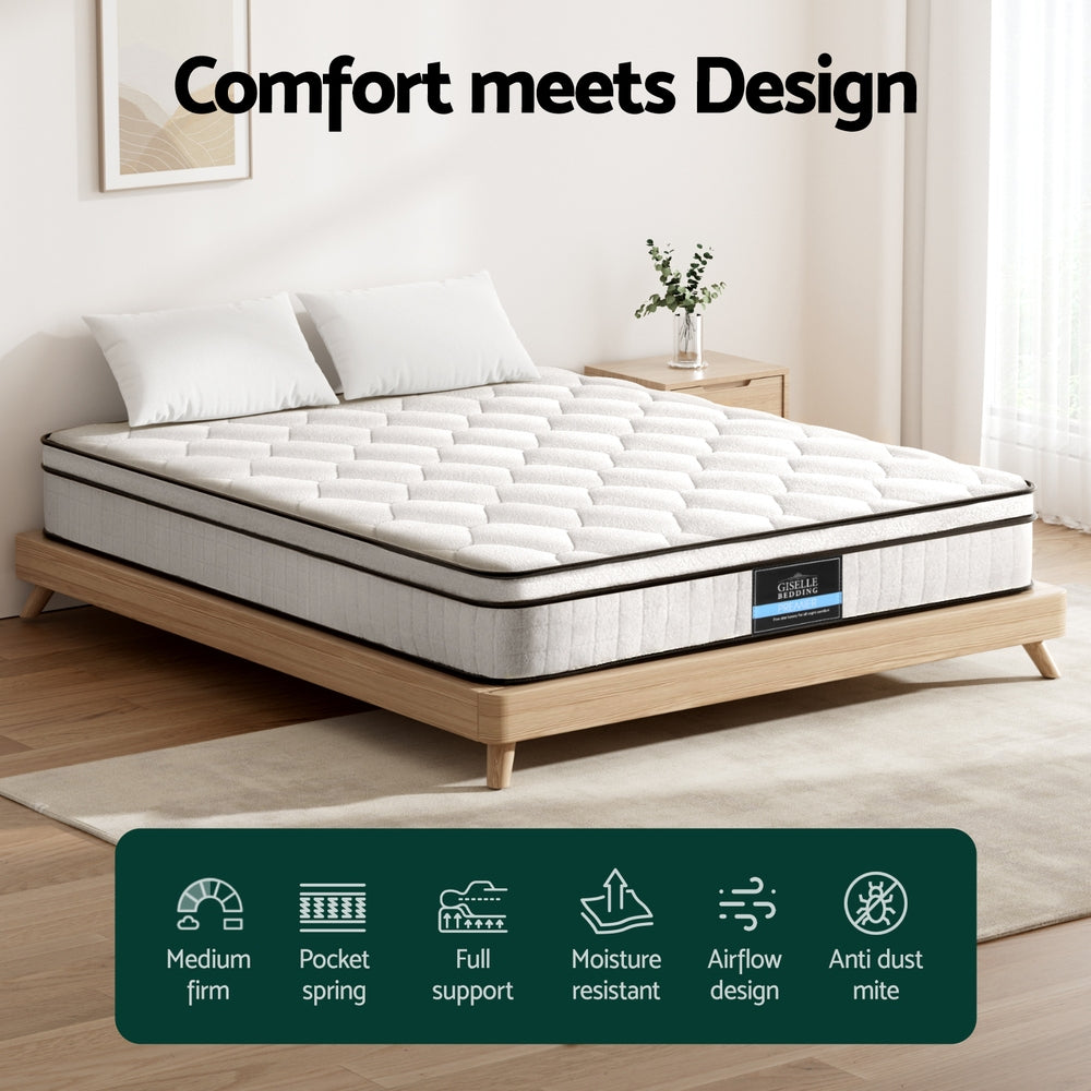 Giselle Euro Top Mattress 22cm - Ultimate Comfort