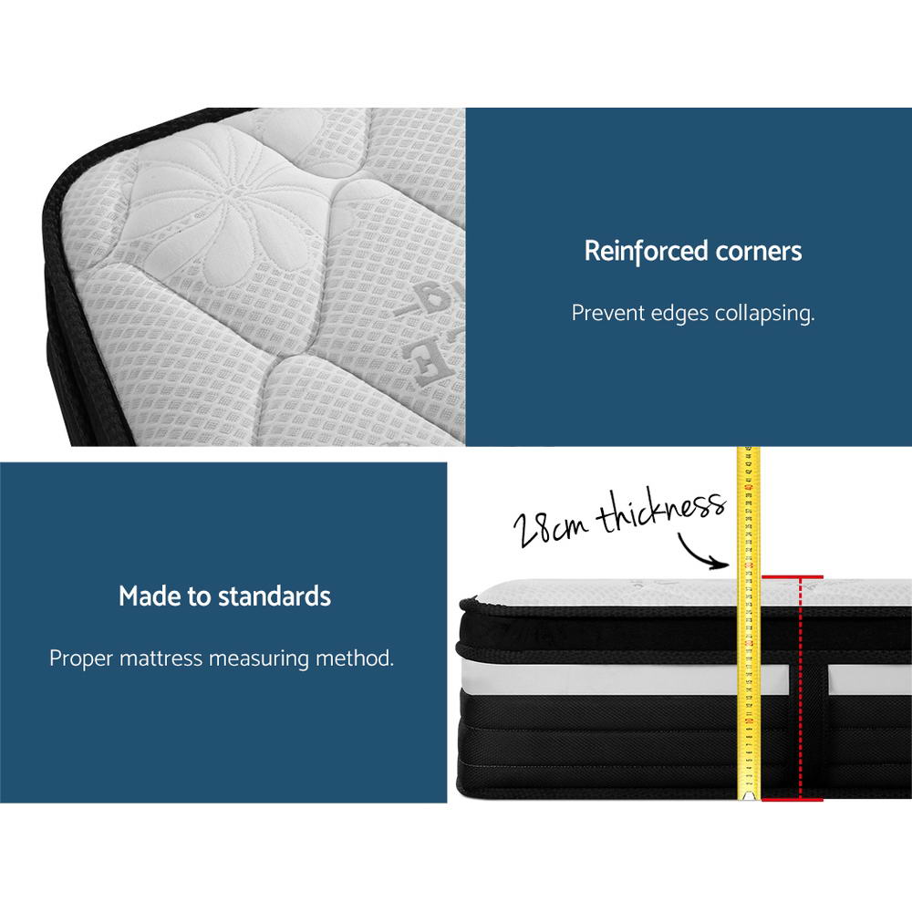 Giselle Bedding Ultra-Firm Euro Top Mattress