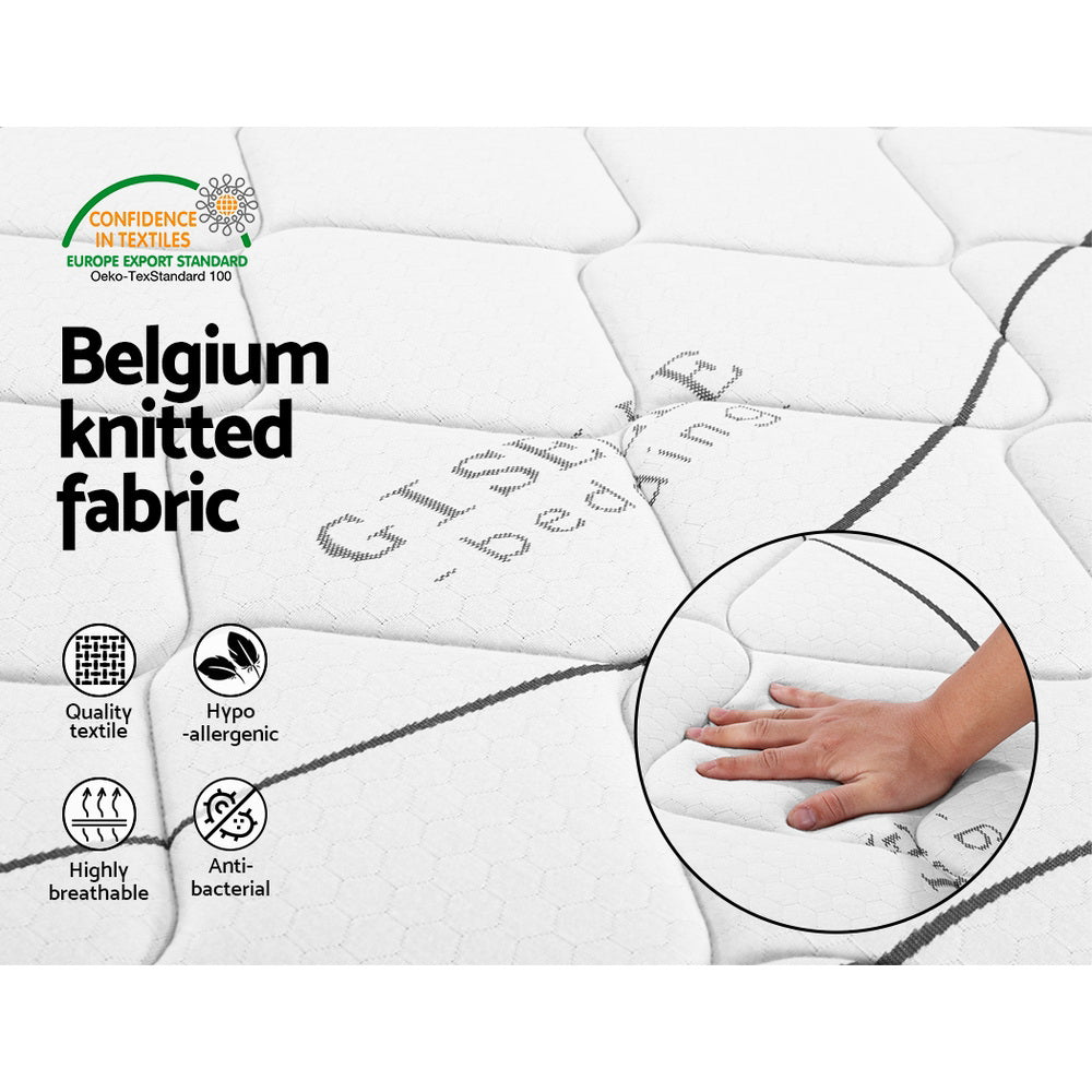 Giselle Bedding 16cm Medium Firm Bonnell Spring Mattress