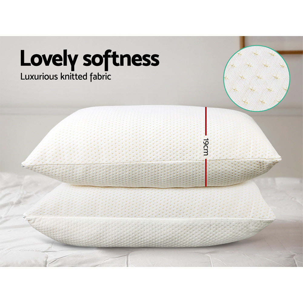 Giselle Bedding Memory Foam Pillow Twin Pack
