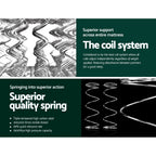 Giselle Bedding 18cm Medium Firm Pillow Top Mattress