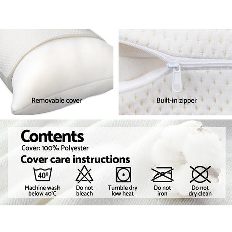 Giselle Bedding Memory Foam Pillow - Twin Pack
