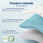 Giselle Bedding 7-Zone Memory Foam Topper