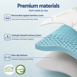 Giselle Bedding 7-Zone Memory Foam Topper