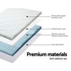 Giselle Bedding 7-Zone Memory Foam Topper