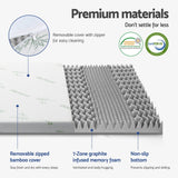 Giselle Bedding 8cm Graphite Memory Foam Topper