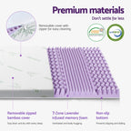 Giselle 8cm Lavender Infused Memory Foam Topper