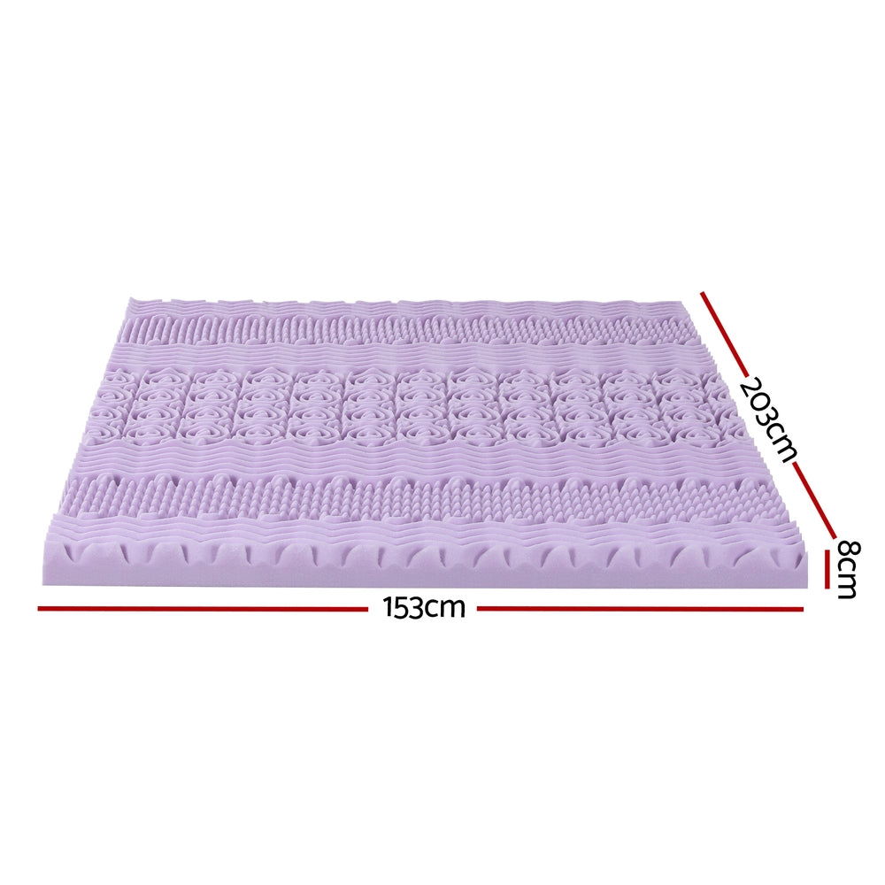 Giselle 8cm Lavender Infused Memory Foam Topper