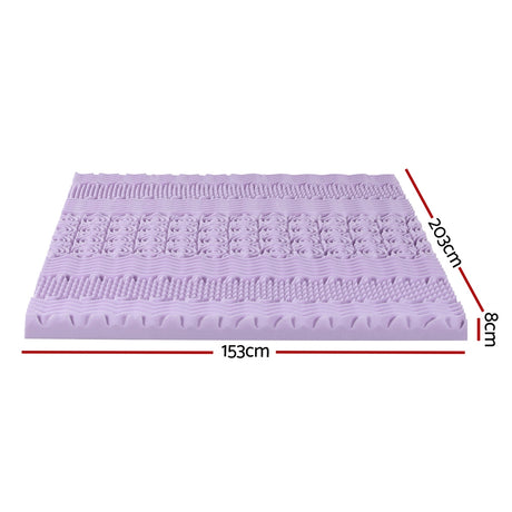 Giselle 8cm Lavender Infused Memory Foam Topper