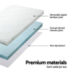 Giselle Bedding Cool Gel Memory Foam Topper