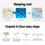 Giselle Bedding Cool Gel Memory Foam Topper