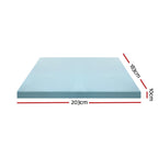 Giselle Bedding Cool Gel Memory Foam Topper