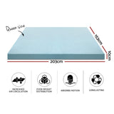 Giselle Bedding Cool Gel Memory Foam Topper