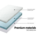 Giselle Bedding 5cm Cool Gel Memory Foam Topper