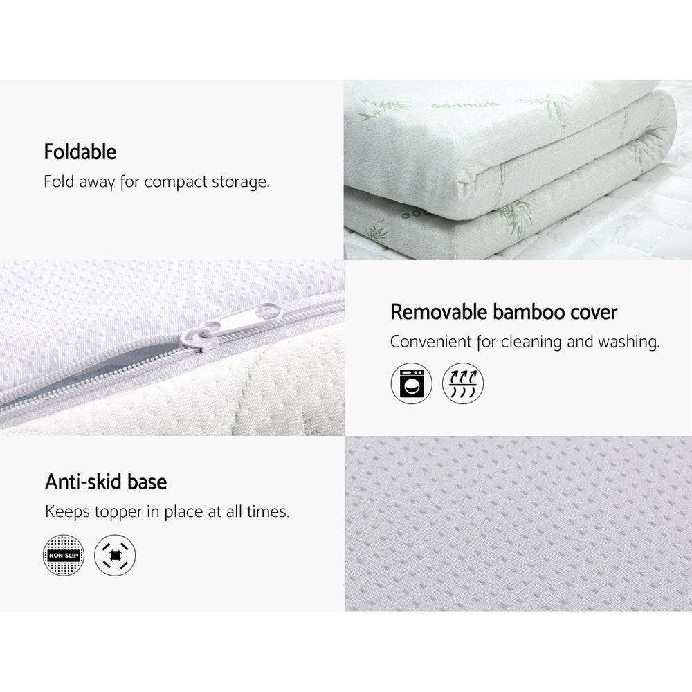 Giselle Bedding 8cm Cool Gel Memory Foam Topper