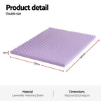 Giselle 5cm Lavender-Infused Memory Foam Topper