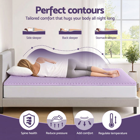 Giselle 5cm Lavender-Infused Memory Foam Topper