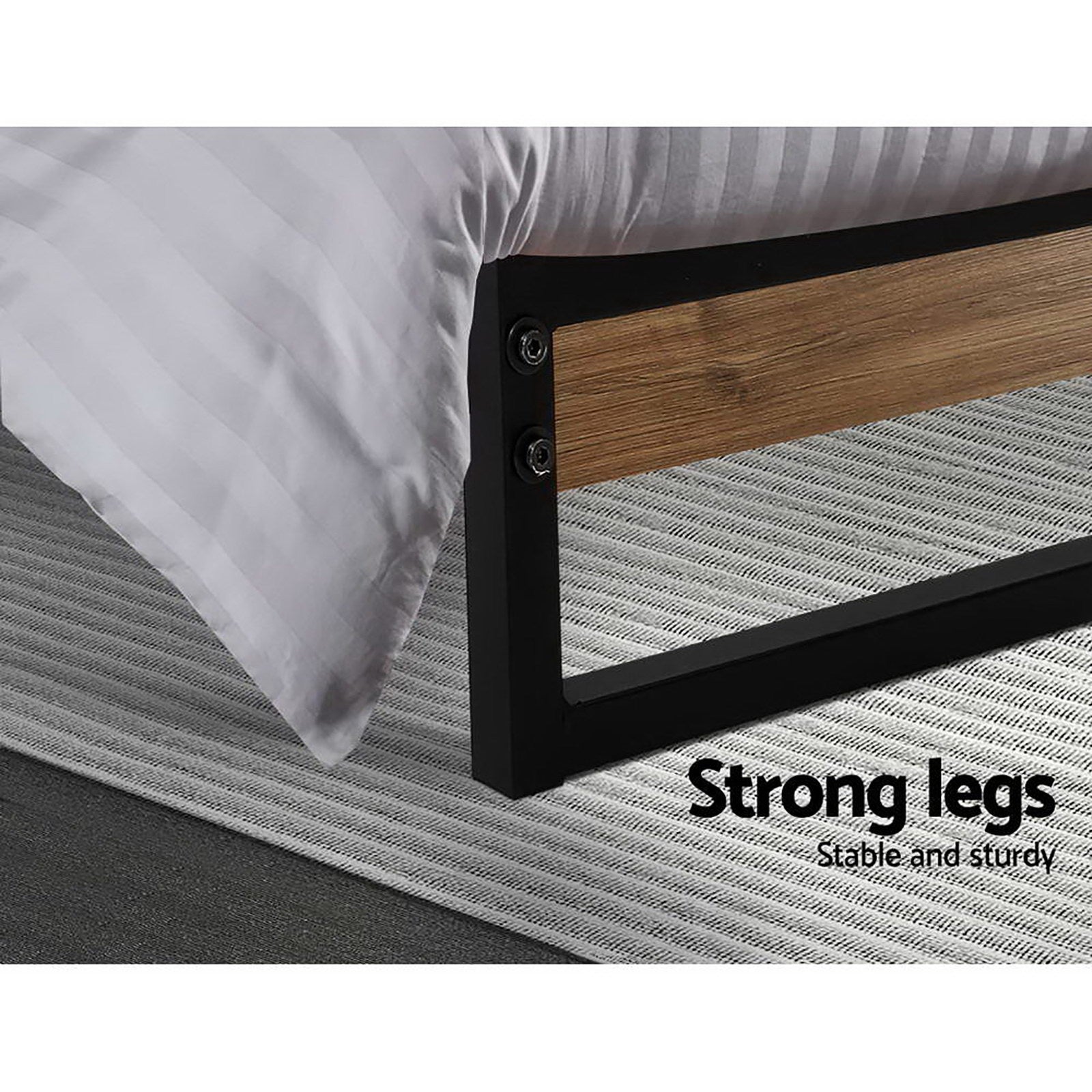 Artiss Bed Frame Metal Bed Frame DANE - King Single