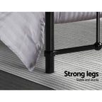 Artiss Bed Frame Metal Bed Frame LEO - King Single(Black)
