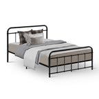 Artiss Bed Frame Metal Bed Frame LEO - King Single(Black)