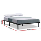 Artiss Bed Frame Double Size Metal Bed Frame TED
