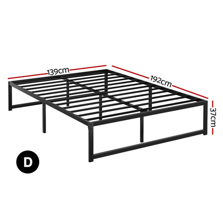 Artiss Bed Frame Double Size Metal Bed Frame TINO
