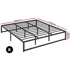 Artiss Bed Frame King Size Metal Bed Frame TINO
