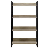 Artiss 4-Tier Bookshelf in NOE Black and Oak