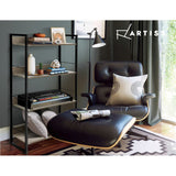Artiss 4-Tier Bookshelf in NOE Black and Oak