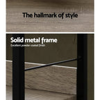 Artiss 4-Tier Bookshelf in NOE Black and Oak