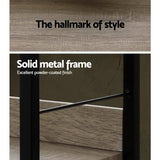 Artiss 4-Tier Bookshelf in NOE Black and Oak