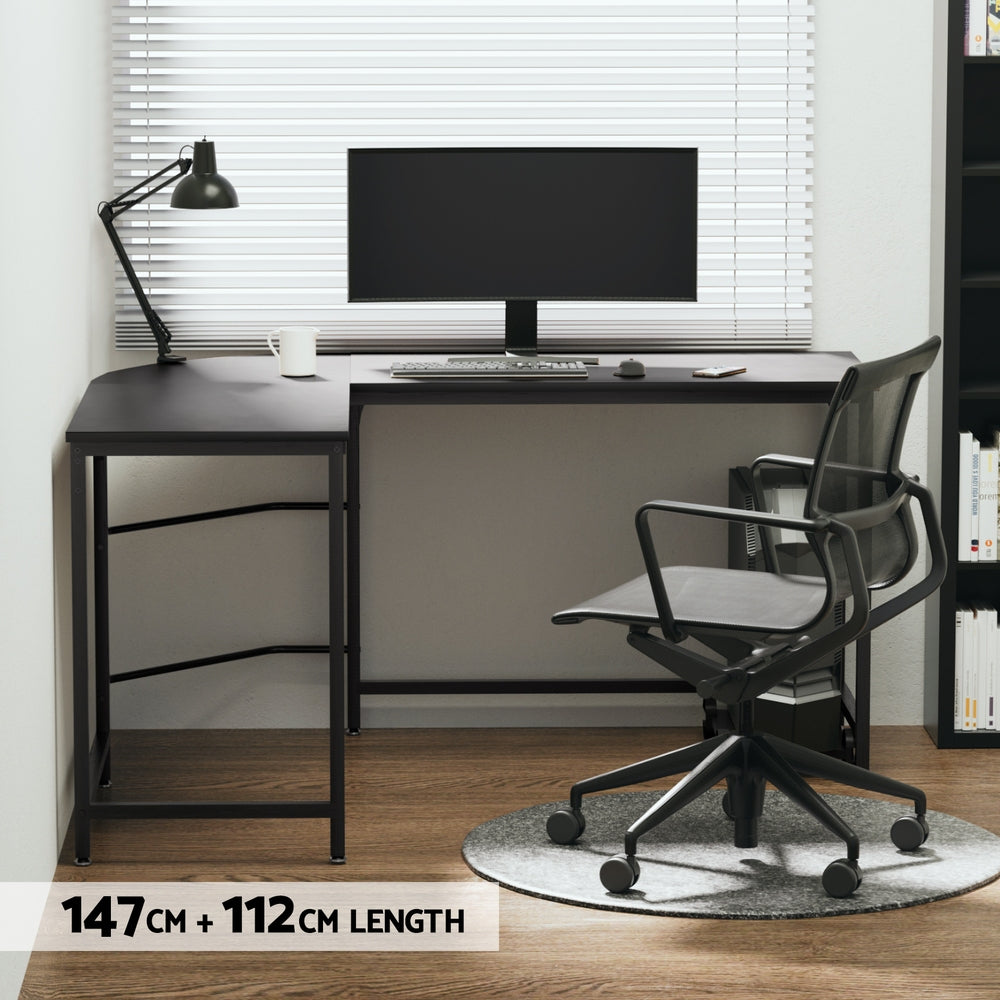 Artiss L-Shape Computer Desk with CPU Stand
