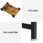 Artiss L-Shape Computer Desk with CPU Stand