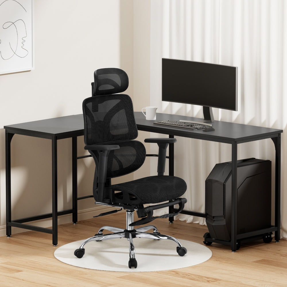 Artiss L-Shape Computer Desk & Ergonomic Chair