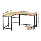 Artiss L-Shape Computer Desk with CPU Stand