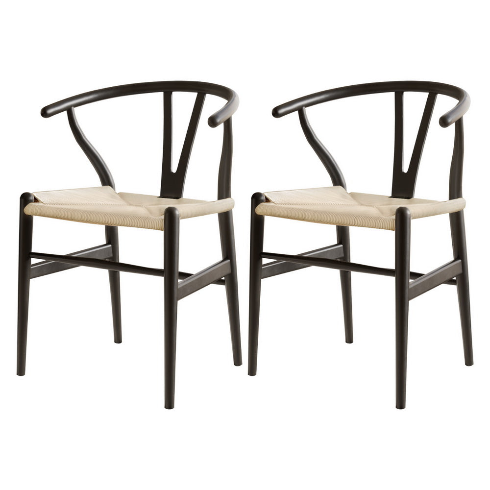 Elegant Wooden Dining Chairs - Set of 2