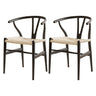 Elegant Wooden Dining Chairs - Set of 2