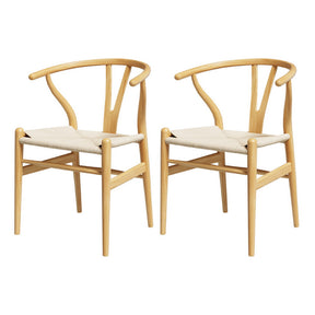 Elegant Wooden Dining Chairs - Set of 2
