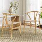 Elegant Wooden Dining Chairs - Set of 2