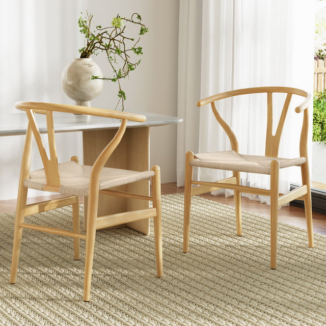 Elegant Wooden Dining Chairs - Set of 2