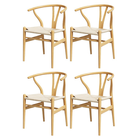 Elegant Wishbone Backrest Dining Chair Set