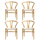 Elegant Wishbone Backrest Dining Chair Set
