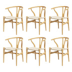 Elegant Wishbone Backrest Dining Chair Set