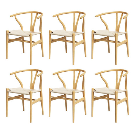 Elegant Wishbone Backrest Dining Chair Set