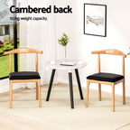 Elegant Dining Chairs in Rubber Wood & Leather