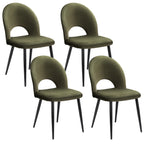 Velvet Hollow Green Dining Chairs Set of 4