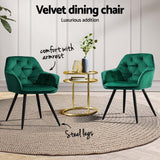 Velvet Diamond Tufted Dining Chair Set of 4