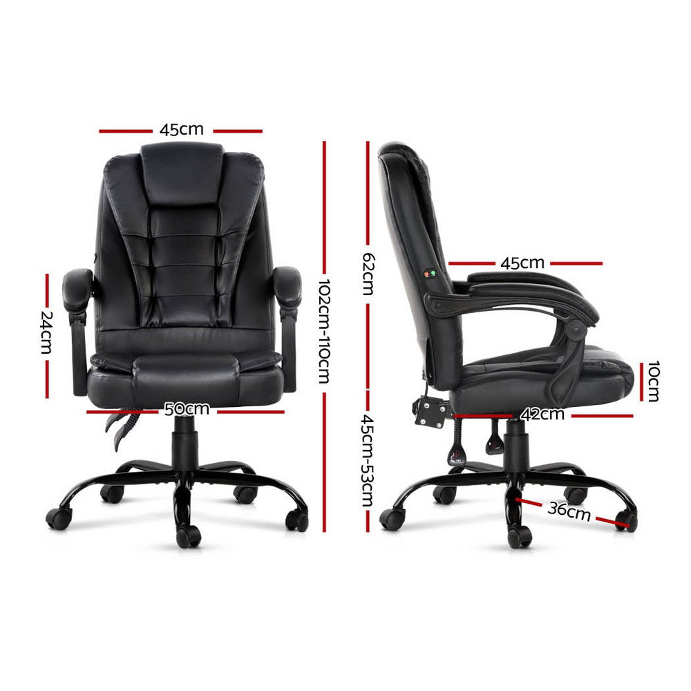 Artiss Executive Massage Office Chair - Black